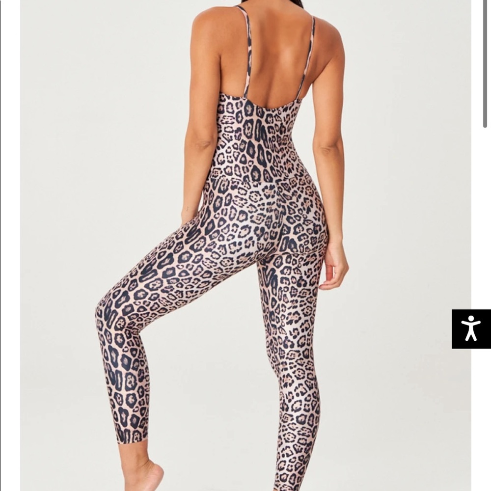 Onzie Leopard Long Leotard one piece